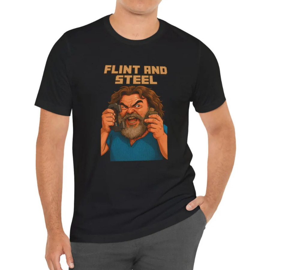 MC Flint And Steel Unisex Tee, Fun Gaming Shirt, Perfect Gift For Gamers